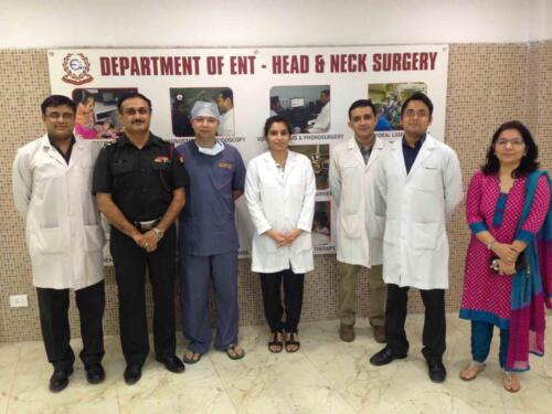 dr Satish Nair and team